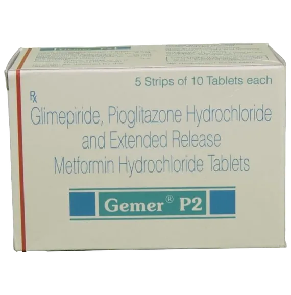 gemer p 2mg tablet 10's